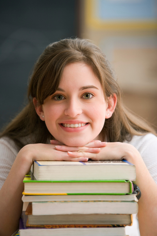 High School Student in Classroom