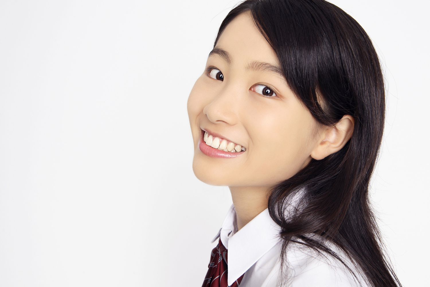 Portrait of female high school students